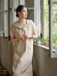 Linen Hooded Dress Loose Fit Maxi Dress4.jpg