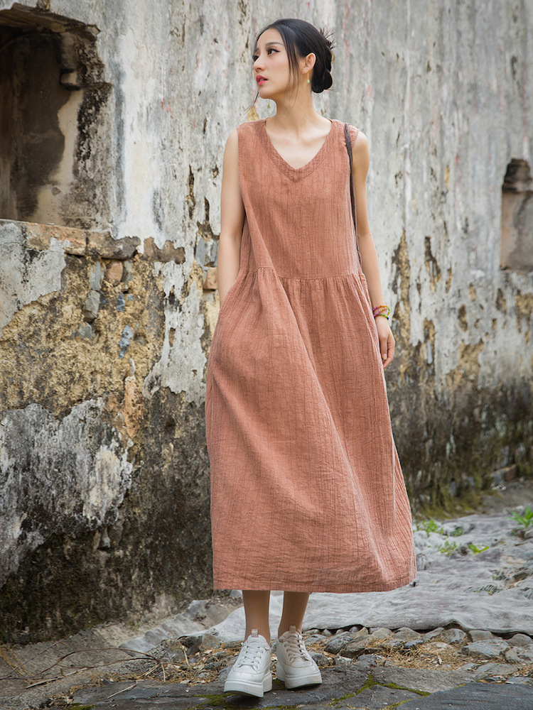 Linen Sleeveless Dress with Vintage Washed Look8.jpg Linen Sleeveless Dress with Vintage Washed Look8.jpg