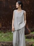 Linen Sleeveless Top Summer Tank Shirt5.jpg