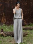 Linen Sleeveless Top Summer Tank Shirt5.jpg