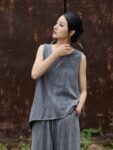 Linen Sleeveless Top Summer Tank Shirt5.jpg
