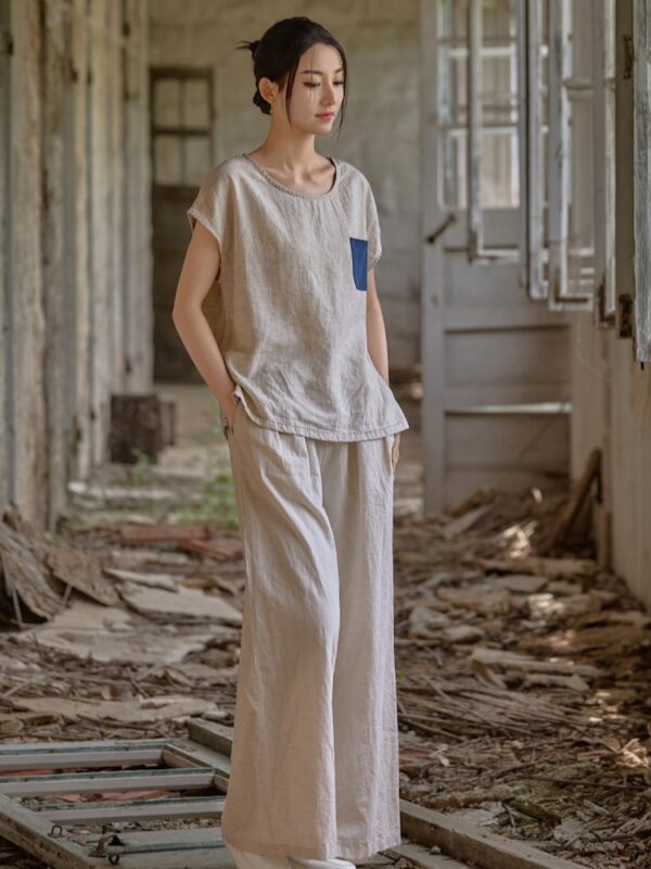 Linen T shirt Women Summer Loose Tee8.jpg