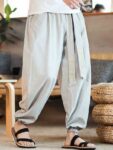 Loose Casual Linen Pants for Men Harem Trousers1.jpg