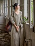 Loose Fit Plus Size Linen Dress for Summer3.jpg