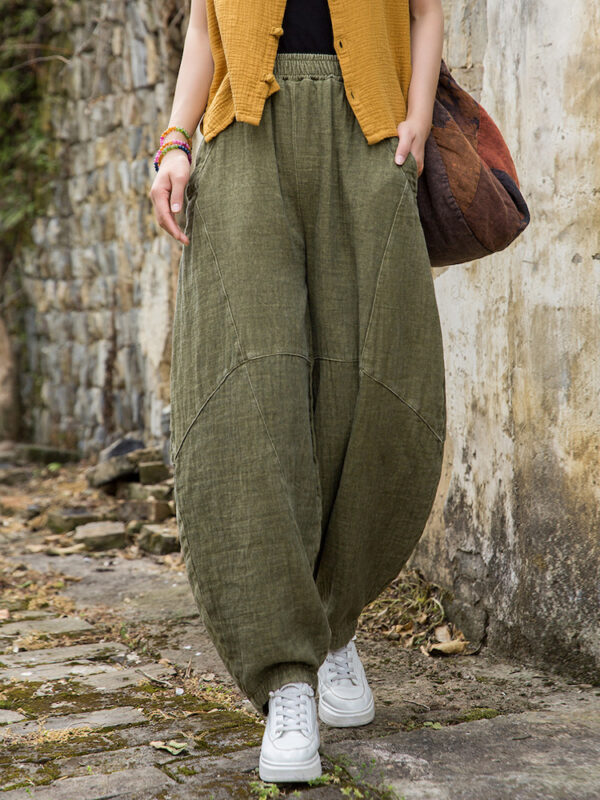 Loose Linen Lantern Pants for Women5.jpg