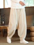 Loose Pants Mens Cotton and Linen Bloomers1.jpg