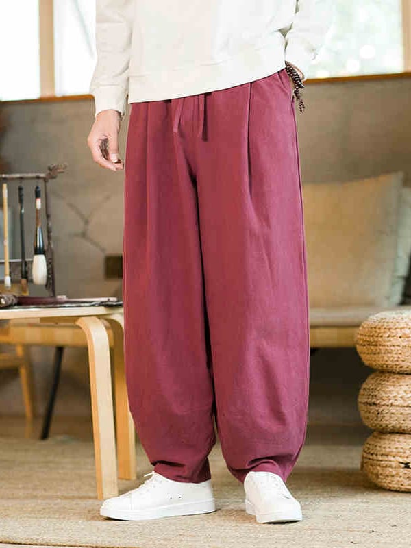 Loose Pants Mens Cotton and Linen Bloomers4.jpg Loose Pants Mens Cotton and Linen Bloomers4.jpg