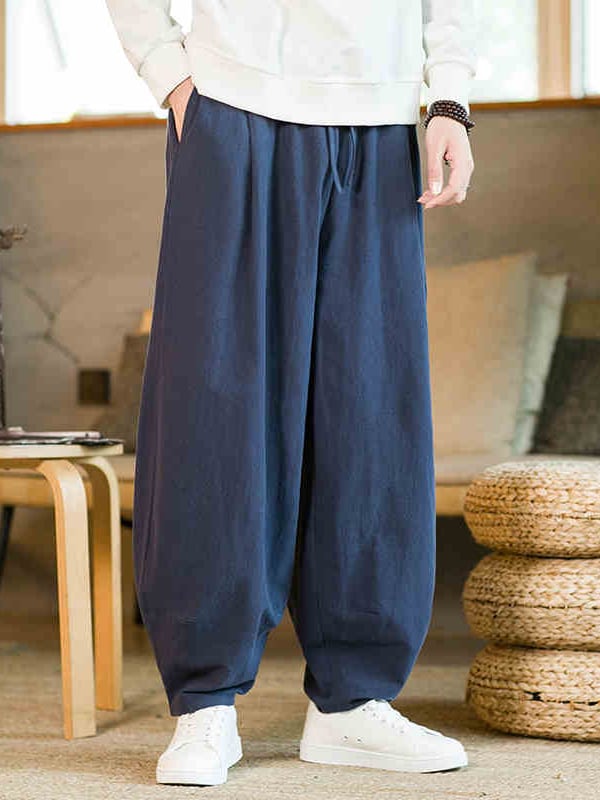 Loose Pants Mens Cotton and Linen Bloomers5.jpg Loose Pants Mens Cotton and Linen Bloomers5.jpg