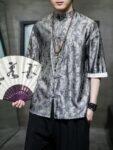 Loose Shirt for Men Ice Silk Tang Suit Top1.jpg