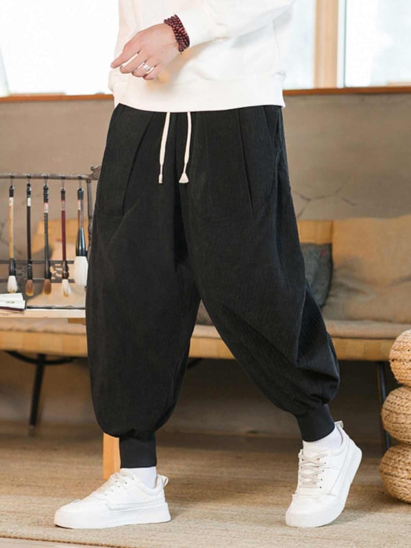 Loose Wide Leg Pants Retro Corduroy Harem Trousers4.jpg Loose Wide Leg Pants Retro Corduroy Harem Trousers4.jpg