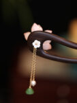 Lotus Flower Hair Piece U shaped Hairpin 2.jpg