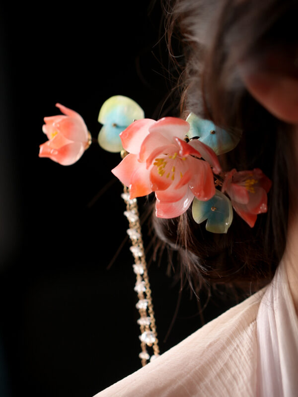 Lotus Hair Flower Side Clip Tang Style Hair Pin 4.jpg