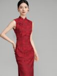 Luxurious Red Wedding Qipao Dress Bridal Dress1.jpg
