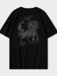 Men Kirin T Shirt Embroidered Cotton Tops1.jpg