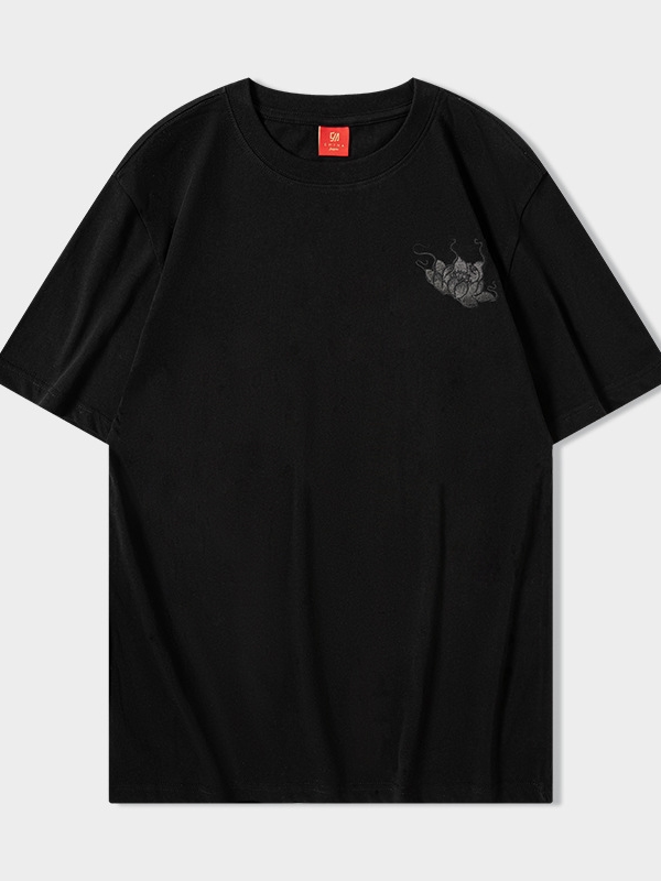 Men Kirin T Shirt Embroidered Cotton Tops2.jpg Men Kirin T Shirt Embroidered Cotton Tops2.jpg