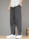 Mens Loose Cotton Pants Casual Harem Trousers1.jpg