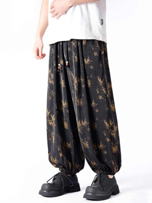 Mens Loose Pants Printed Bloomers Casual Harem Pants2.jpg