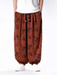 Mens Loose Pants Printed Bloomers Casual Harem Pants1.jpg