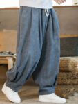 Mens Winter Pants Loose Casual Corduroy Bloomers1.jpg