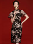 Modern Cheongsam Dress Chinese Vintag Embroidery Dress 1.jpg