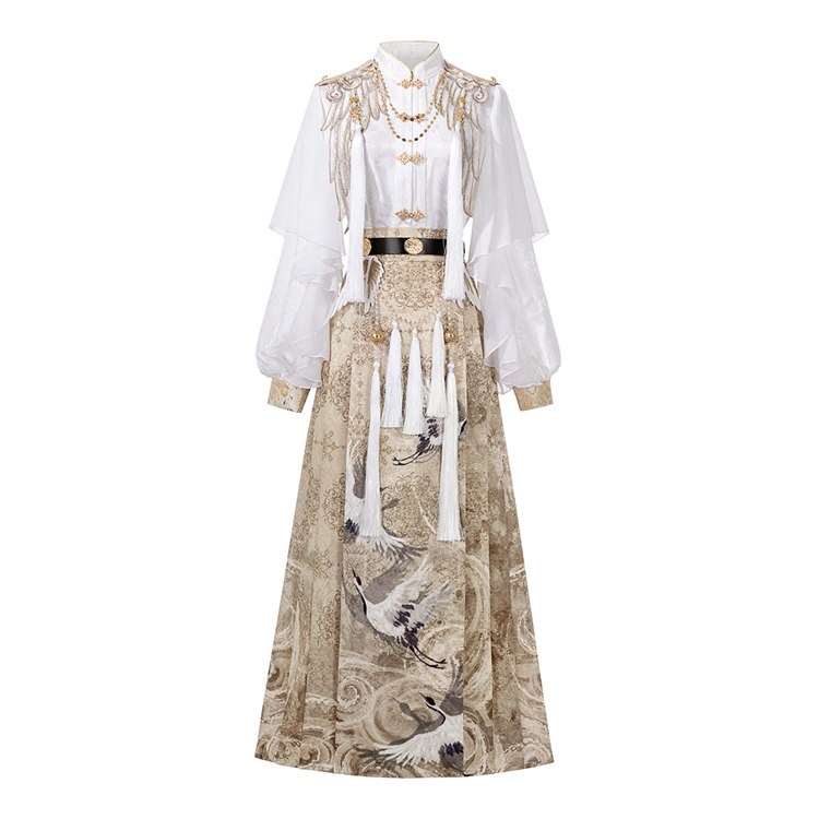 Modern Hanfu Outfit Ming Inspired Blouse And Skirt 5.jpg Modern Hanfu Outfit Ming Inspired Blouse And Skirt 5.jpg