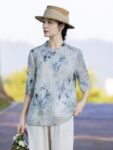 Oriental Style Summer Blouse in Linen 1.jpg