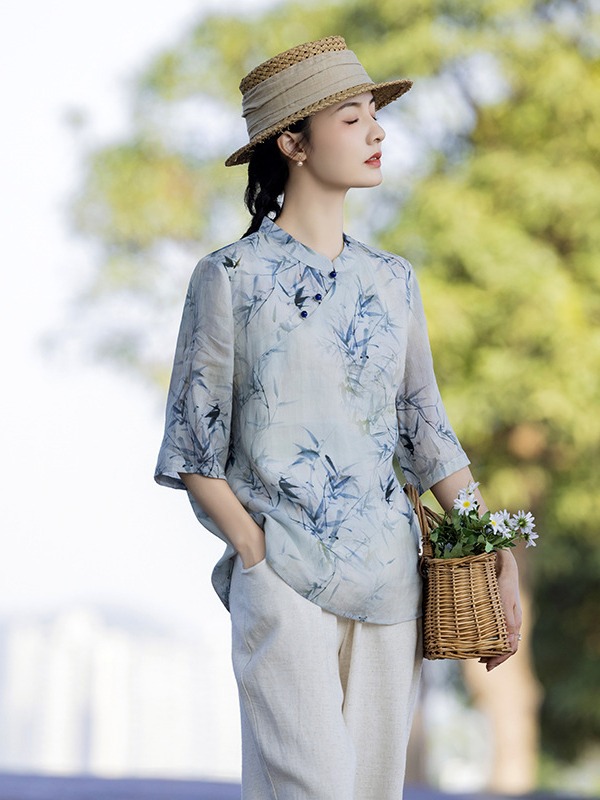 Oriental Style Summer Blouse in Linen 3.jpg Oriental Style Summer Blouse in Linen 3.jpg