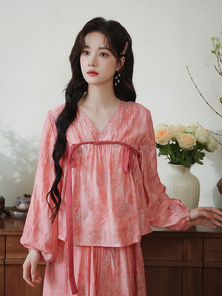 Pink Floral Hanfu Daily Casual Dress4.jpg Pink Floral Hanfu Daily Casual Dress4.jpg