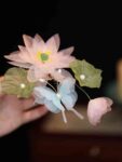 Pink Flower Hair Clip Set Silk Traditional Side Clips1.jpg