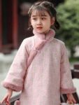 Pink Winter Dress Coat Childrens Hanfu Dress 11.jpg