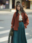 Pretty Casual Hanfu Chinese Style Coat and Skirt1.jpg