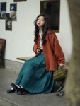 Pretty Casual Hanfu Chinese Style Coat and Skirt1.jpg