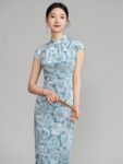 Prom Dresses Chinese Velvet Sleeveless Qipao2.jpg