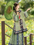 Qing Dynasty Hanfu Dress Womens Embroidery Dress1.jpg