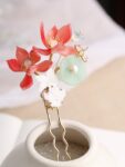 Red Lotus Hair Pin Handmade Hair Accessories 3.jpg