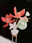 Red Lotus Hair Pin Handmade Hair Accessories 3.jpg