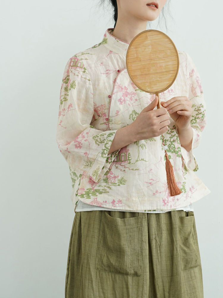 Retro Chinese Linen Top with Floral Print 4.jpg Retro Chinese Linen Top with Floral Print 4.jpg