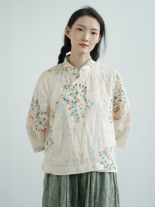 Retro Chinese Linen Top with Floral Print 6.jpg