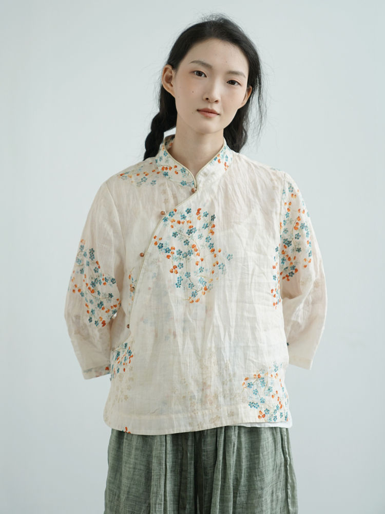 Retro Chinese Linen Top with Floral Print 6.jpg Retro Chinese Linen Top with Floral Print 6.jpg