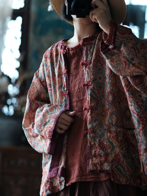 Retro Linen Outerwear Loose Fit Cardigan Shirt 1.jpg