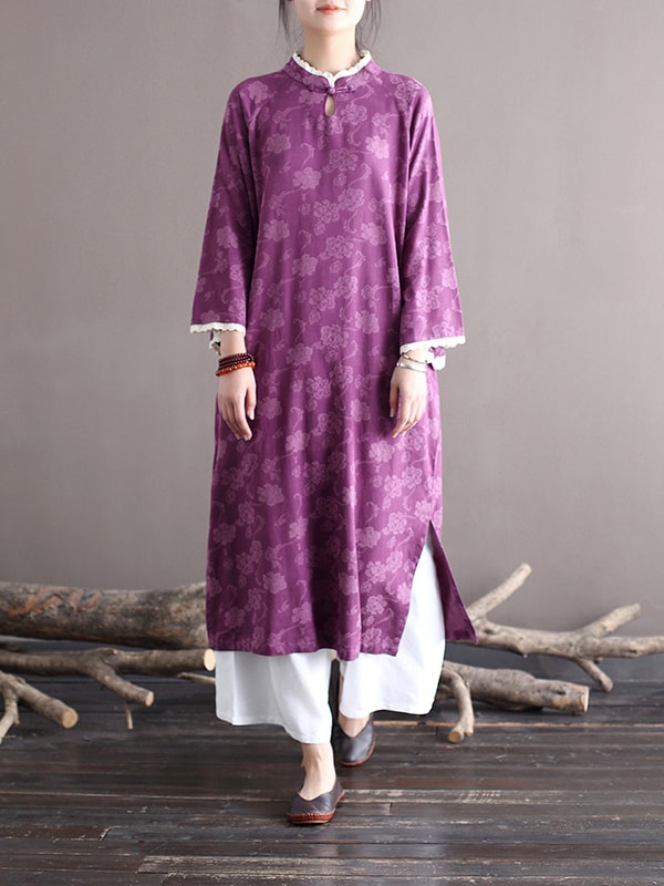 Retro Loose Long Dresses Chinese Vintage Qipao2.jpg