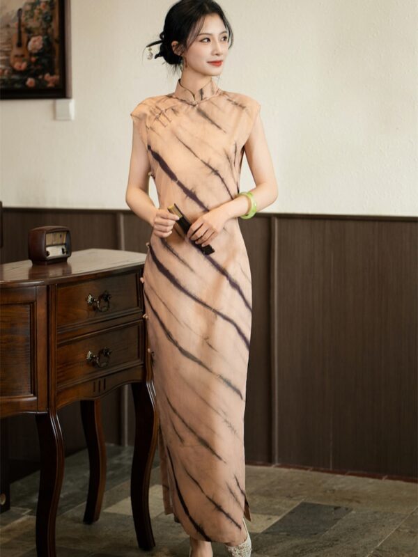 Sleeveless Cheongsam Women Long Chinese Dress4.jpg