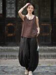 Sleeveless mandarin Vest Retro Linen Tank Top7.jpg