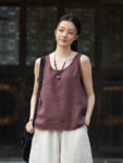 Sleeveless mandarin Vest Retro Linen Tank Top7.jpg