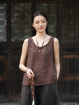 Sleeveless mandarin Vest Retro Linen Tank Top7.jpg