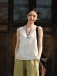 Sleeveless mandarin Vest Retro Linen Tank Top7.jpg