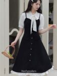 Splicing Short Sleeve Dresses 1.jpg