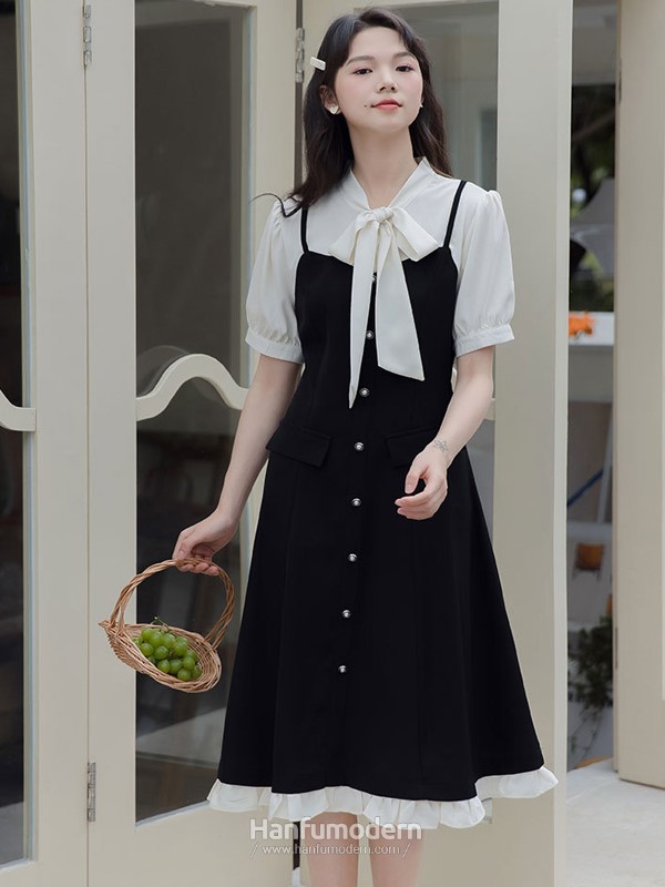 Splicing Short Sleeve Dresses 4.jpg Splicing Short Sleeve Dresses 4.jpg