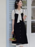 Splicing Short Sleeve Dresses 1.jpg