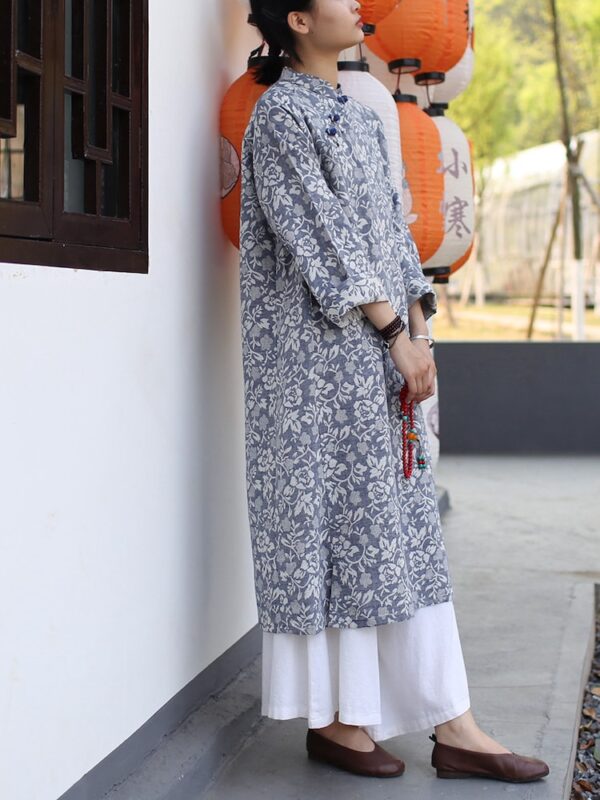 Summer Dresses Loose Cotton Linen Qipao Dress1.jpg